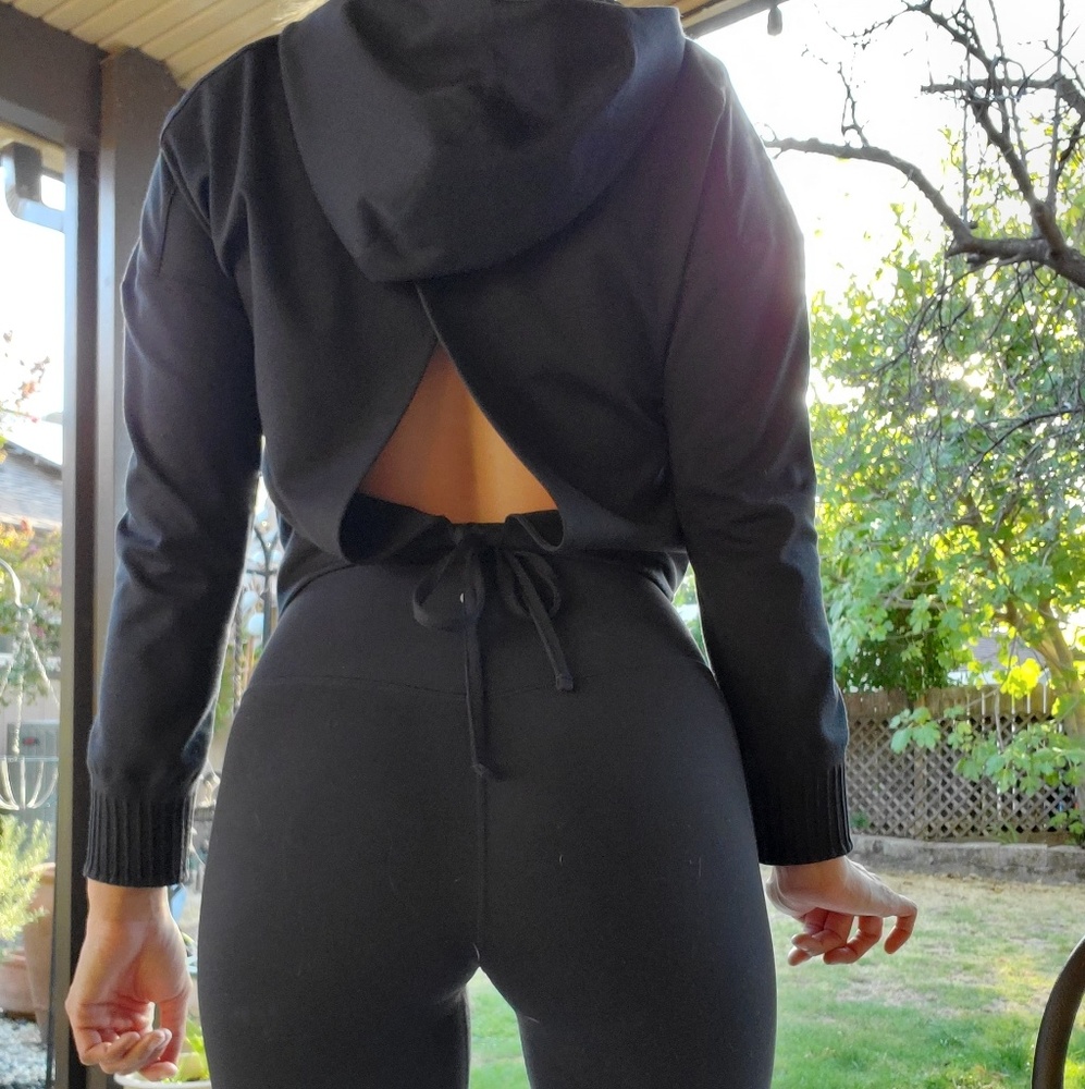 Lululemon Tie/Open Back Hoodie